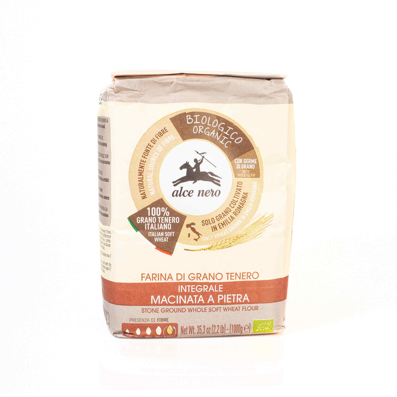 Organic Stone Ground Soft Whole Wheat Flour 1Kg