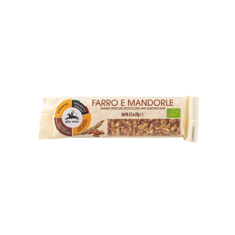 Alce Nero Organic Speltbar With Almonds & Honey 20G