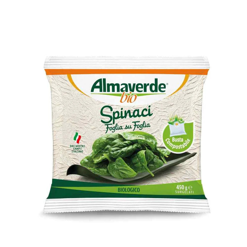 Organic Frozen Spinach Leaf 450G - Almaverde Bio -
