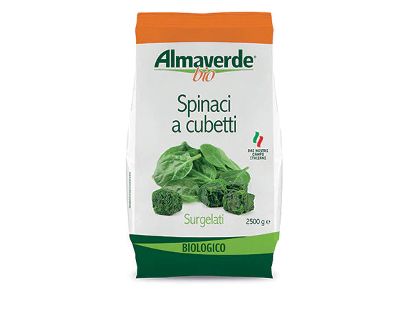 Organic Frozen Spinach In Cubes 2.5Kg
