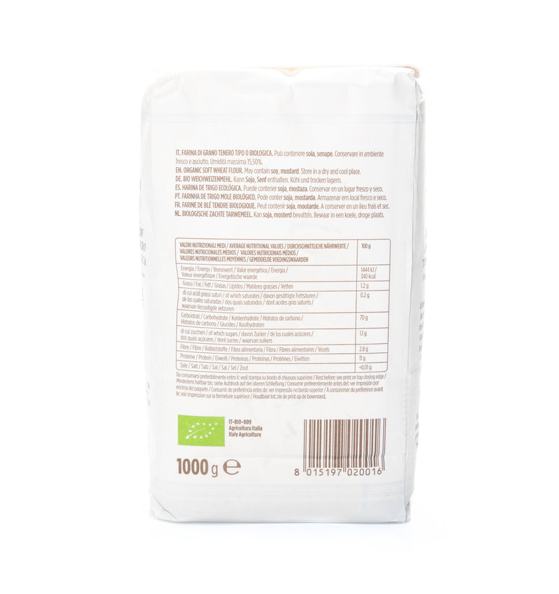 Organic Soft Wheat Flour 1Kg