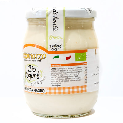 Organic Apricot Yogurt 0.1% Fat 500g