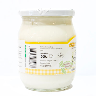 Organic Banana Yogurt 0.1% Fat 500g