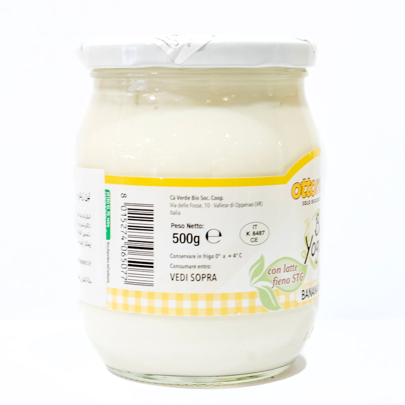 Organic Banana Yogurt 0.1% Fat 500g