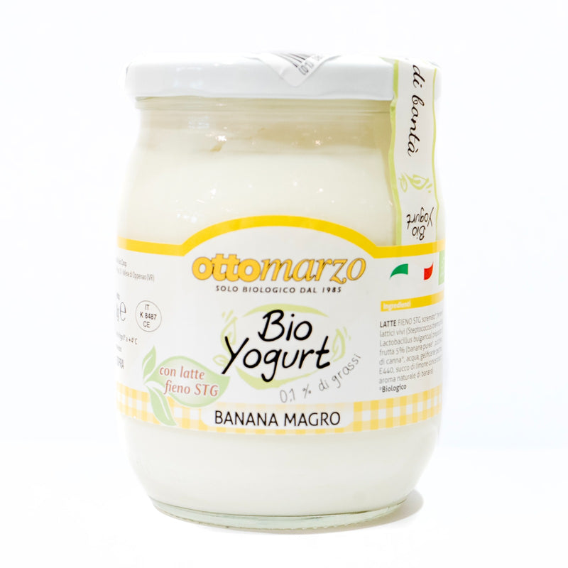 Organic Banana Yogurt 0.1% Fat 500g