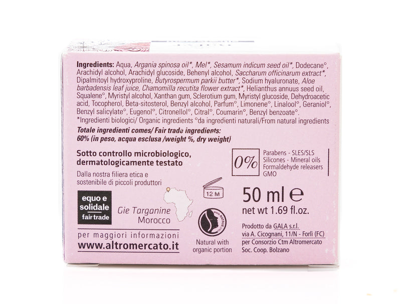 Organic Face Cream Firming & Toning Argan 50ml