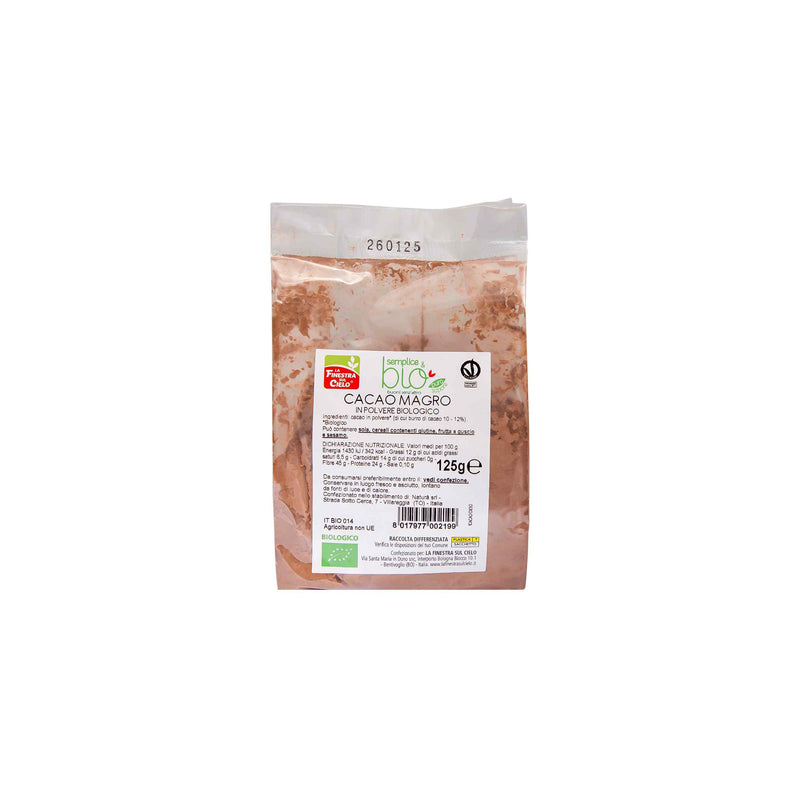 Organic Low - Fat Cocoa Powder 125g