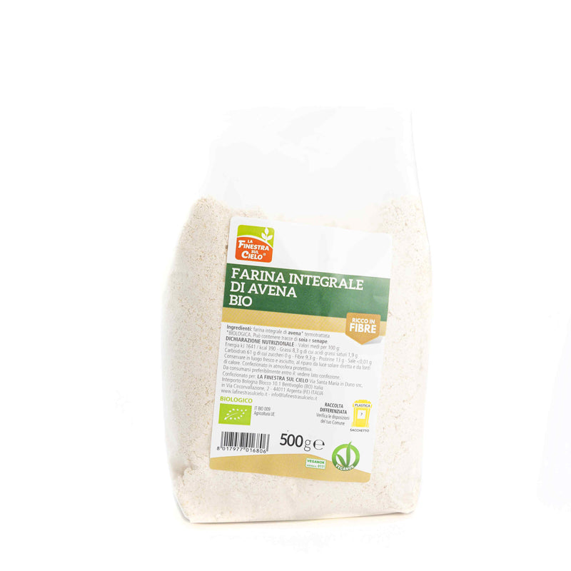 Organic Whole Wheat Oat Flour 500g