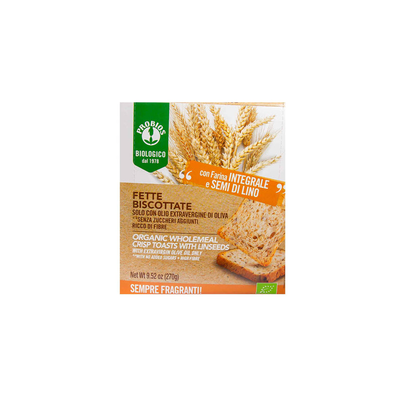 Organic Crisp Toasts With LinSeeds 270g