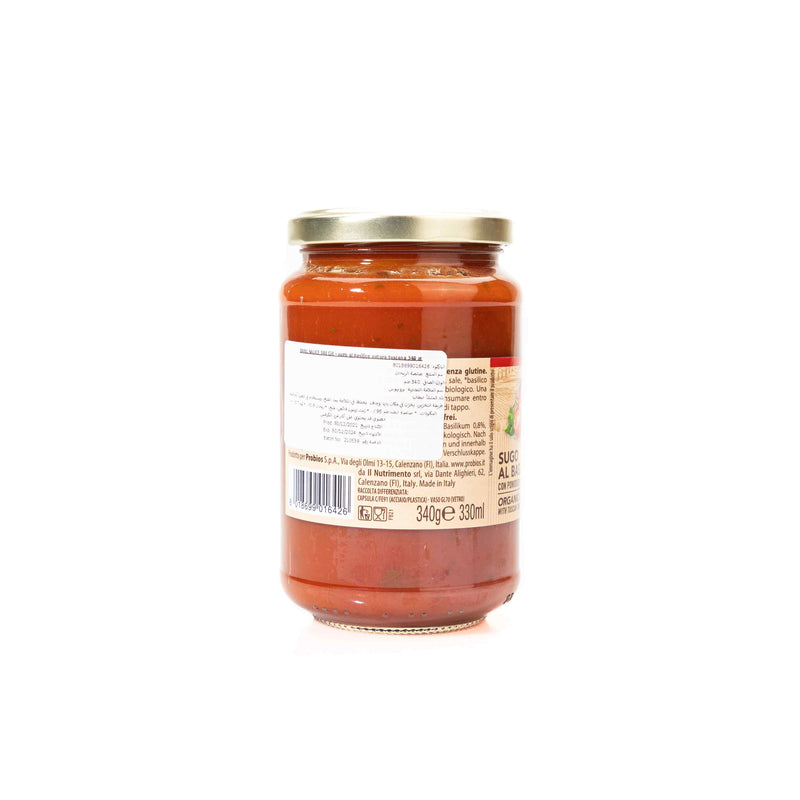 Natura Toscana Organic Basil Tomato Sauce 340g
