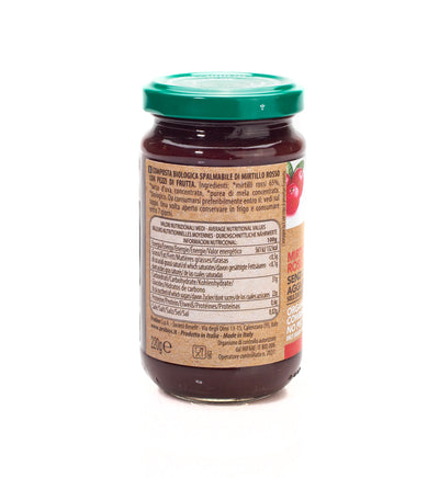 Organic Cowberry Spread No Pectin 220G - Probios -