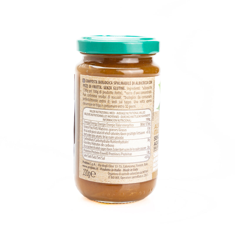 Organic Italian Apricot Spread 220g