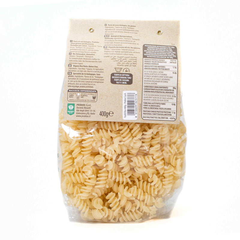 Organic Rice Pasta Fusilli 400g