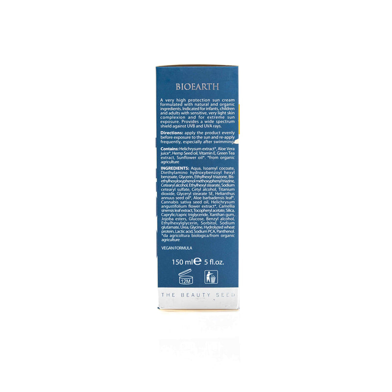 Organic Sun Cream Very High Protection Spf50+150ml