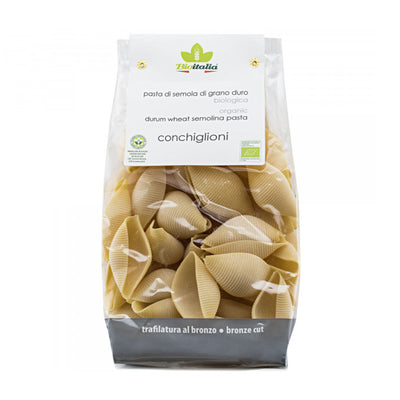 Organic Handmade Pasta Conchiglioni 500G - Bioitalia -