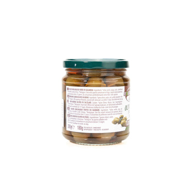 Organic Green Olives In Brine 280g