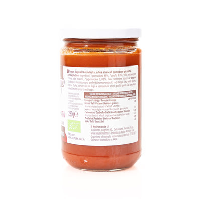 Organic Arrabbiata Vegan Sauce 280g