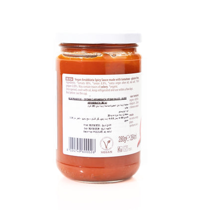 Organic Arrabbiata Vegan Sauce 280g