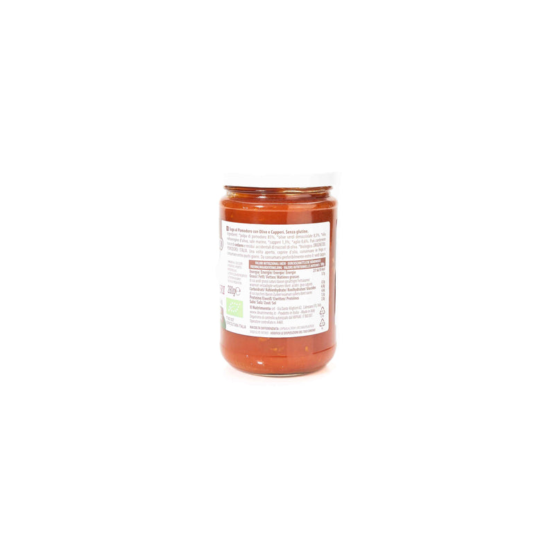 إل نوتريمنتو - صلصة الطماطم العضوية مع زيتون الكبر 280 جرام