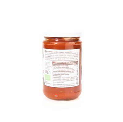Organic Tomato Sauce with Olives Capers 280g