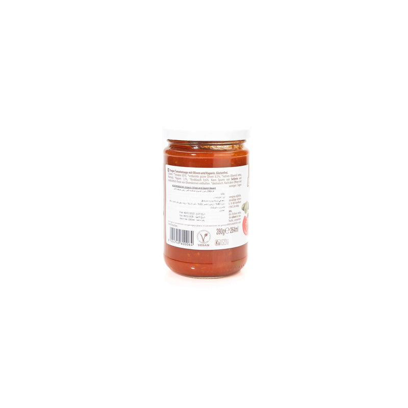 إل نوتريمنتو - صلصة الطماطم العضوية مع زيتون الكبر 280 جرام