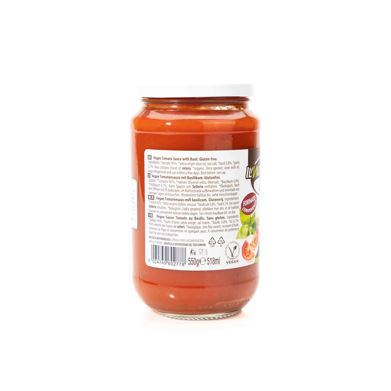 Organic Tomato Basil Sauce 550g