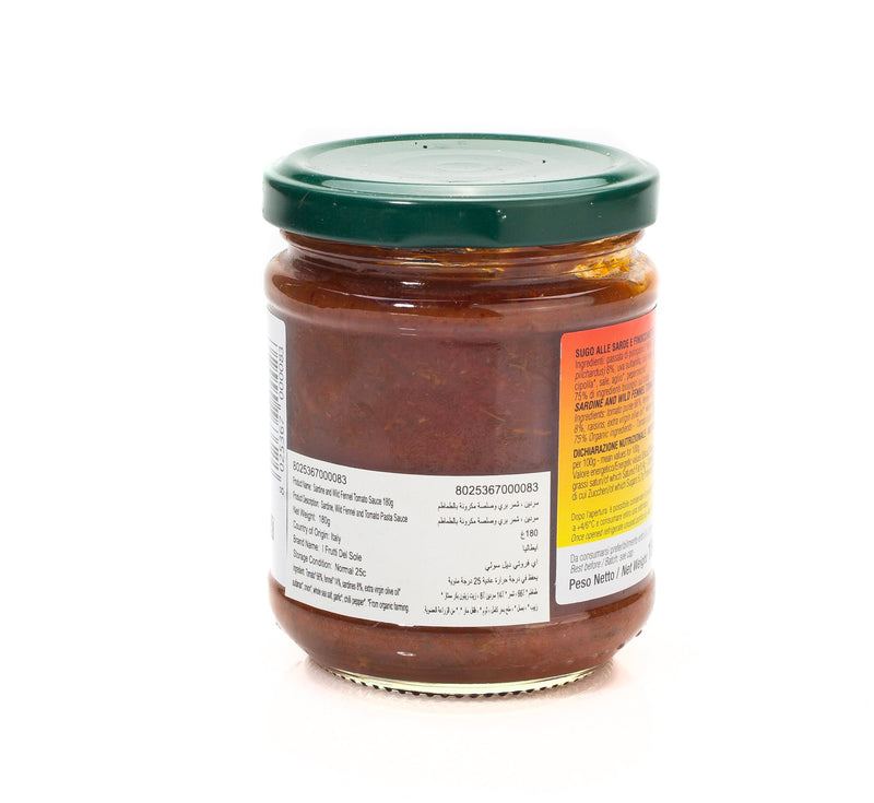 Condi Pasta Organic Sardine Wild Fennel and Tomato Pasta Sauce 180g