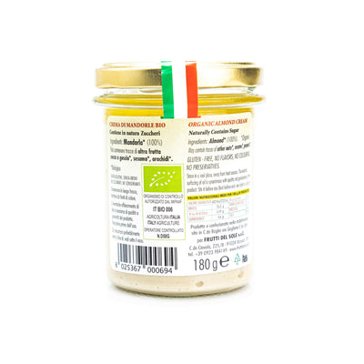 Organic Almond Cream Sugar Free 180g