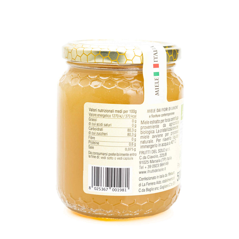 Organic Lemon Honey 500g