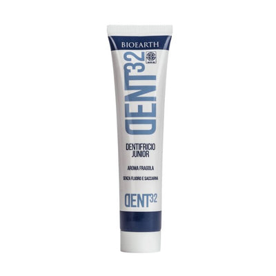 Organic Dent32 Toothpaste Junior Strawberry Flavour 75ml - Bioearth -