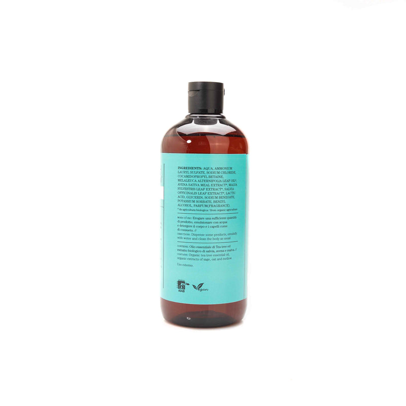 Organic Shower Shampoo Tea Tree Oil 500ml