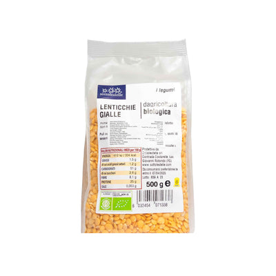 Organic Yellow Lentils 500g