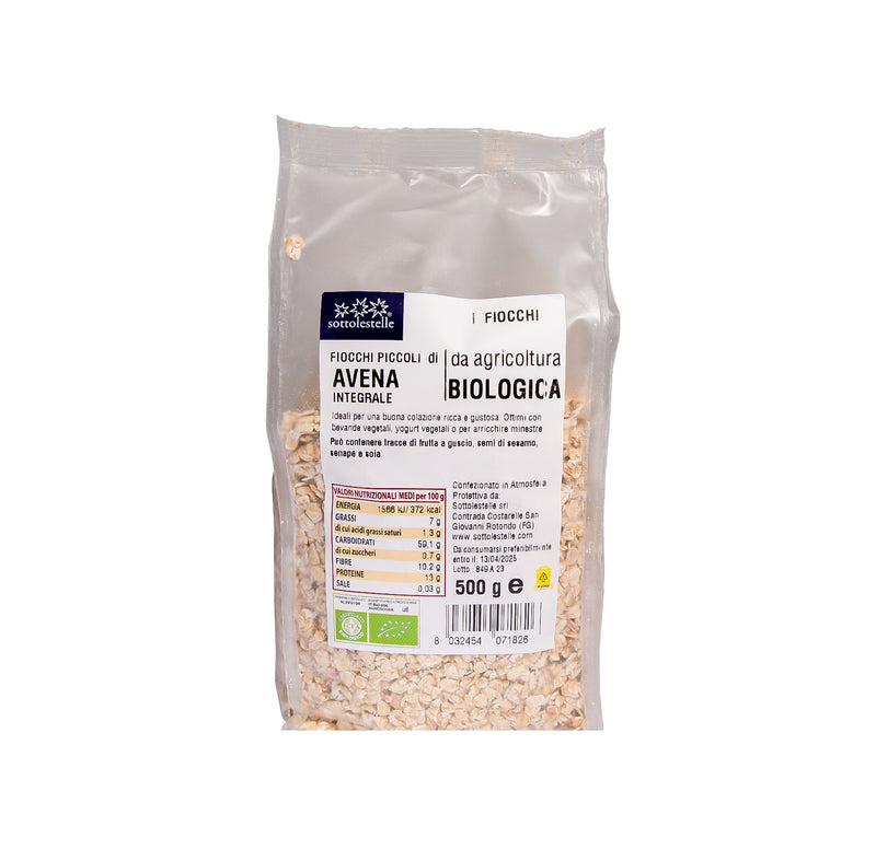 Organic Small Flakes of Whole Grain Oats 500g