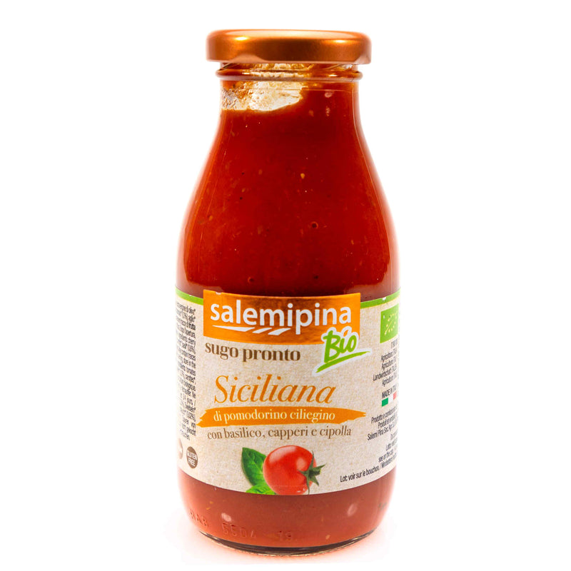 Organic Ready made Cherry Tomato Sauce Siciliana 250g