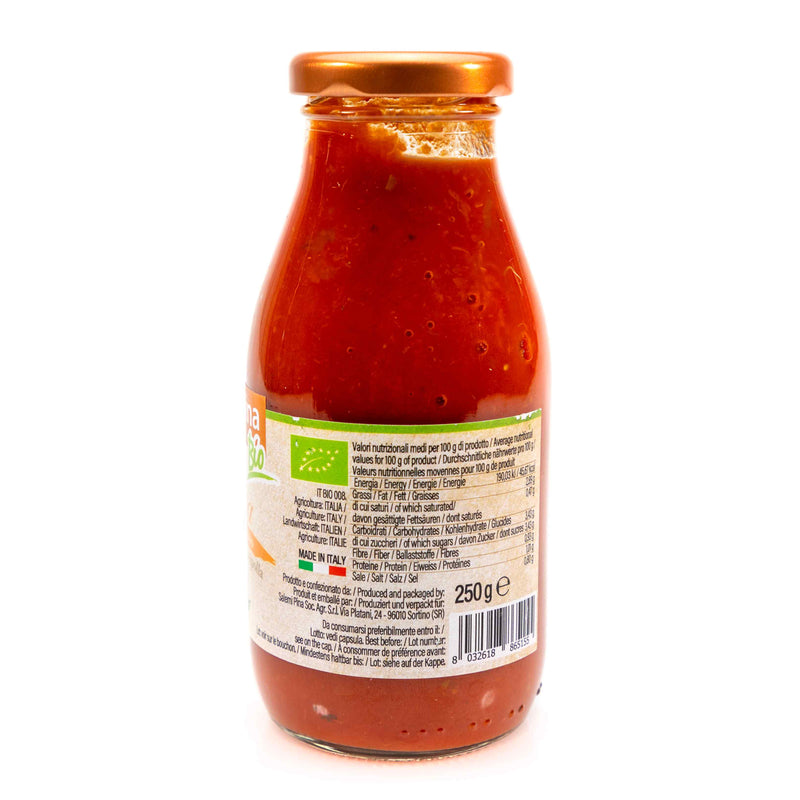 Organic Ready made Cherry Tomato Sauce Siciliana 250g