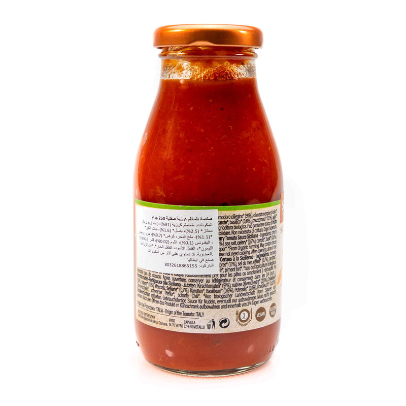 Organic Ready made Cherry Tomato Sauce Siciliana 250g