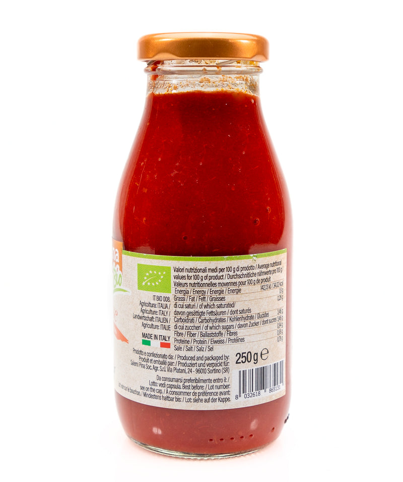 Organic Ready made Cherry Tomato Sauce Calabrese  250g