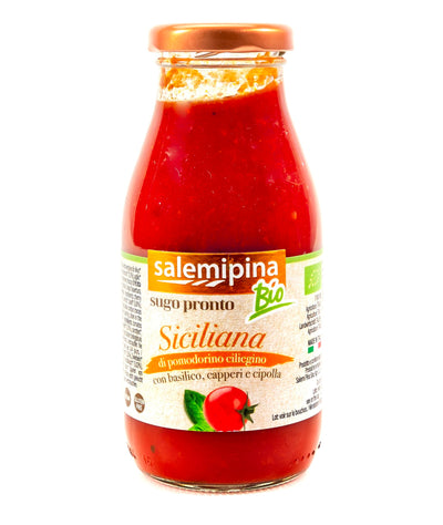 Organic Ready made Cherry Tomato Sauce Siciliana 250g