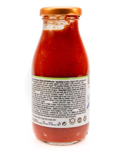 Organic Ready made Cherry Tomato Sauce Mediterranea 250g