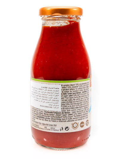 Organic Ready made Cherry Tomato Sauce Marinara 250g
