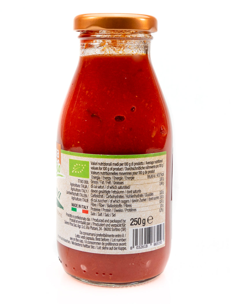 Organic Ready Made Cherry Tomato Sauce Palermitana 250g