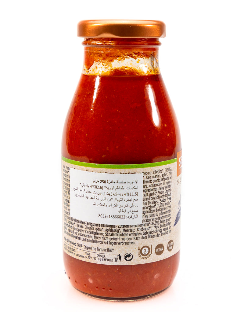 Organic Ready made Cherry Tomato Sauce Norma (Alla Norma) 250g