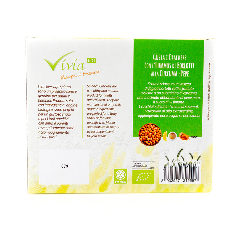 Organic Spinach Crackers 150g