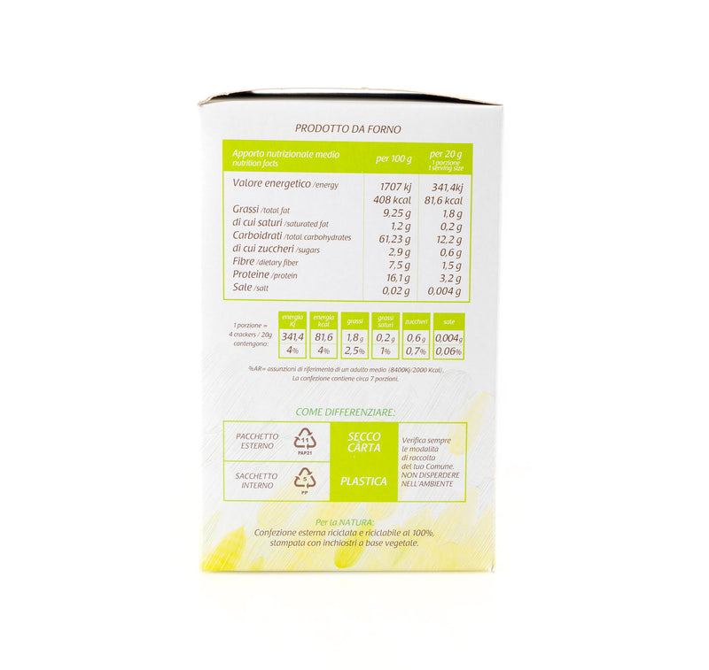 Organic Spelt & Lupin Cracker with Almond and Goji 150g