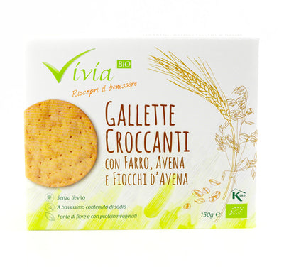 Organic Crunchy Spelt, Oat and Spelt Oat Gallette 150g
