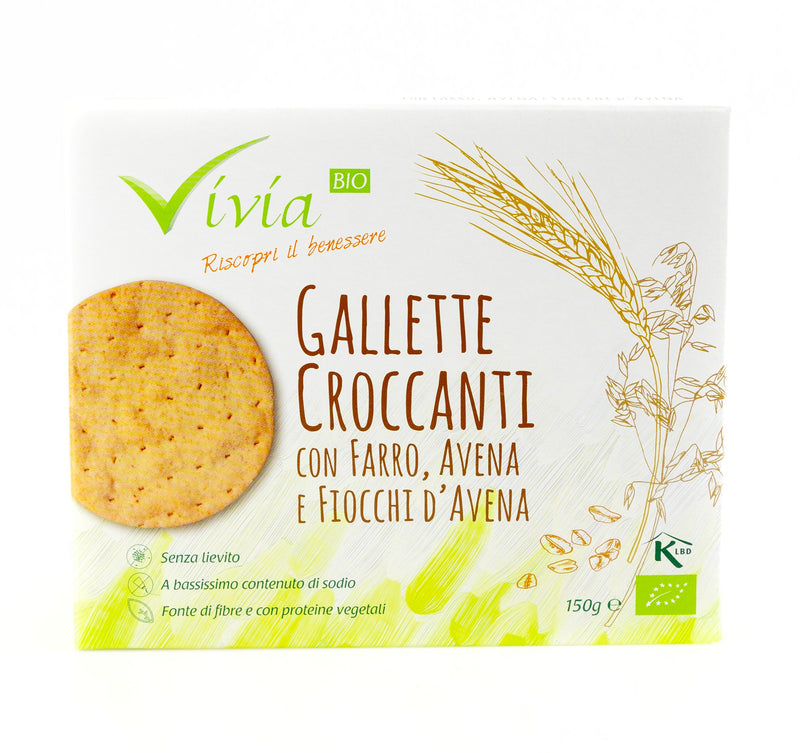 Organic Crunchy Spelt, Oat and Spelt Oat Gallette 150g