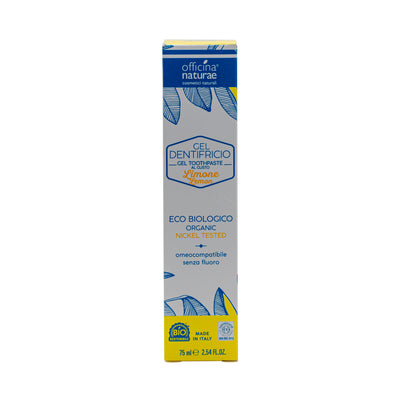 Organic Natural Lemon Gel Toothpaste 75ml