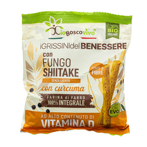 Organic Grissini With Turmeric & Shiitake Mushrooms 50g image 1