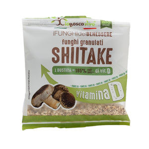 Organic Dry Granulated Shiitake Mushroom 8g front view