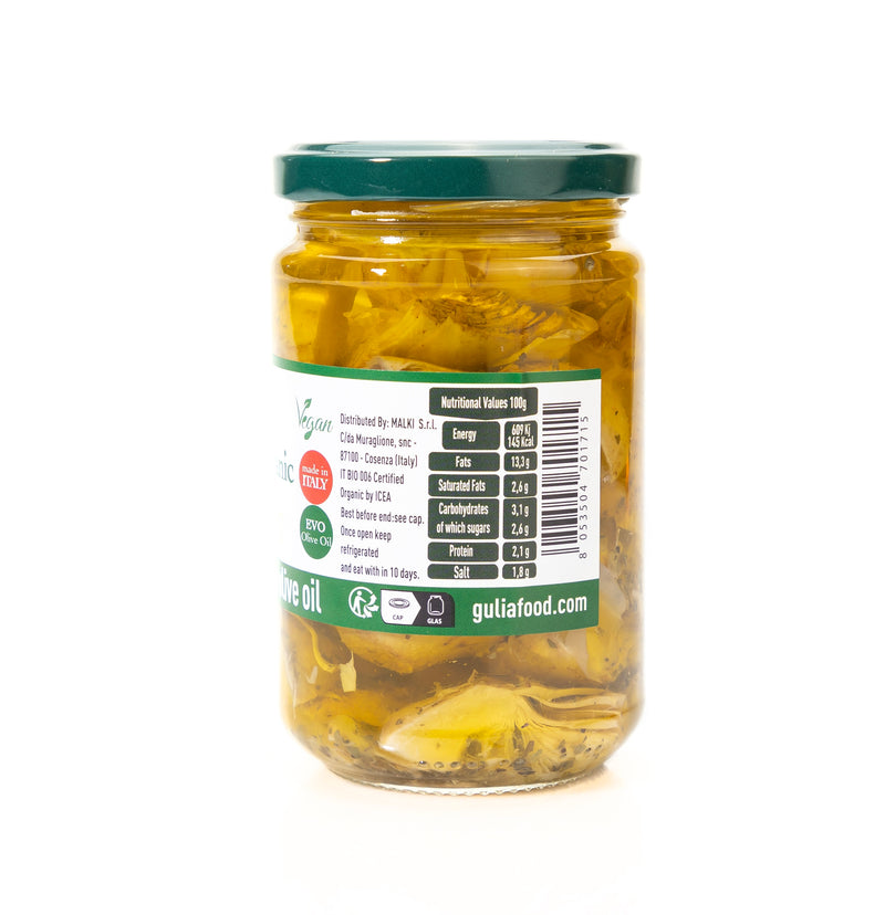 Organic Hearts Of Artichokes 280g